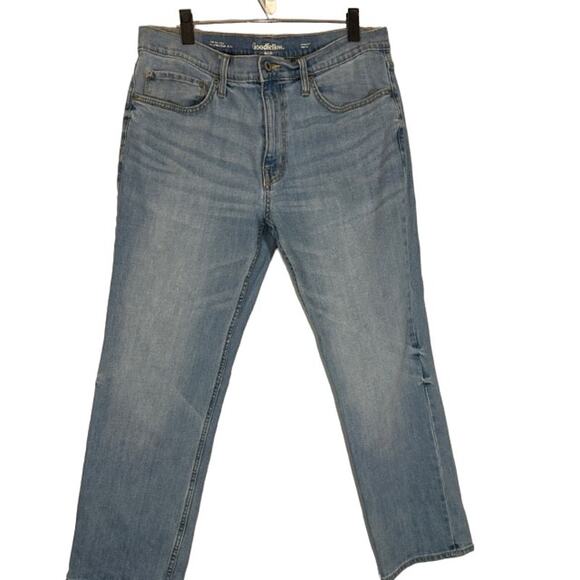 Goodfellow & Co. Blue Straight Leg Total Flex Relaxed Denim Jeans Men Sz 36X30 - Picture 1 of 11